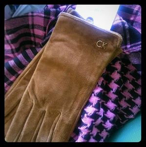 Calvin Klein Leather Gloves